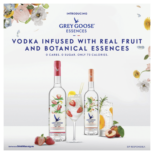 GREY GOOSE ESSENCES STRAWBERRY & L/GRASS : 750 ml