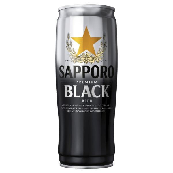 SAPPORO BLACK CAN : 650 ml